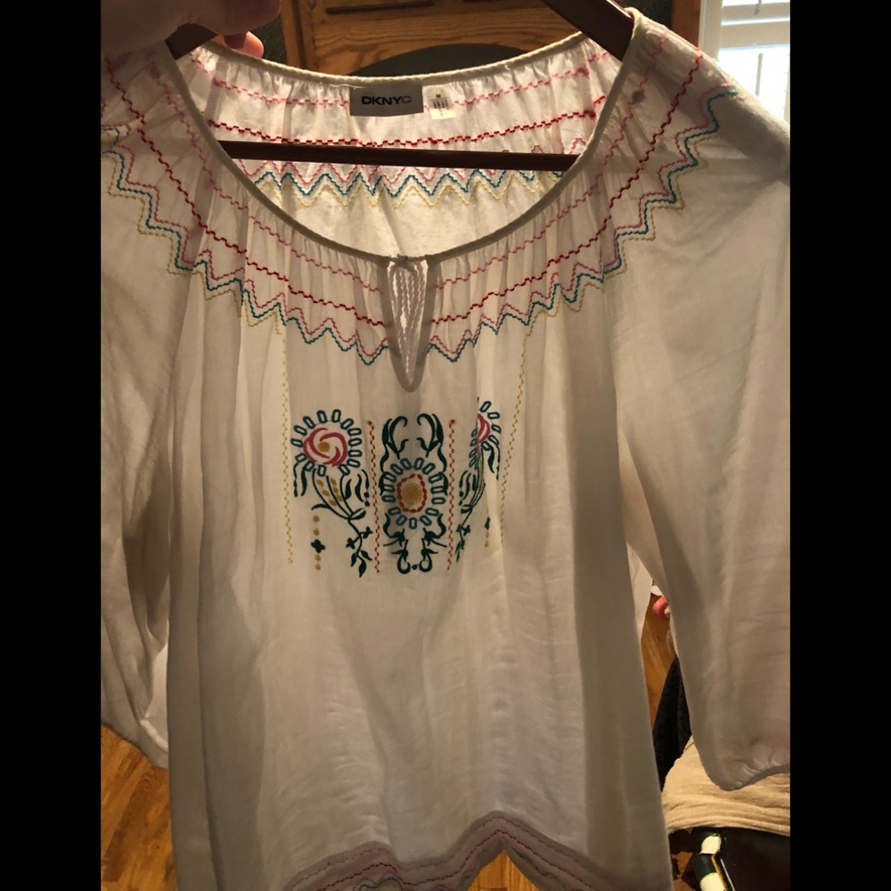 DKNYC Embroidered Tunic